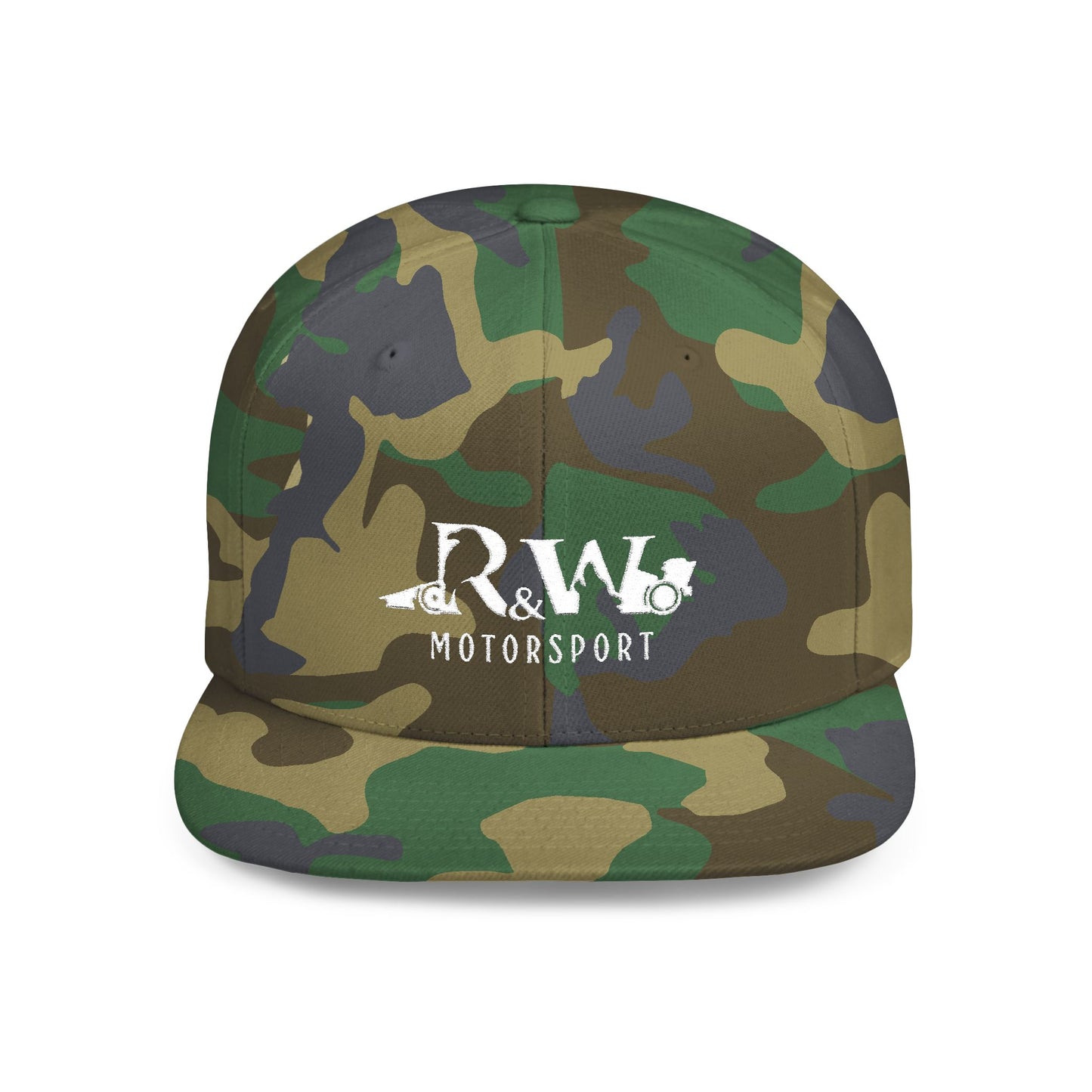 R&W Motorsport Distressed Logo Snapback Hat
