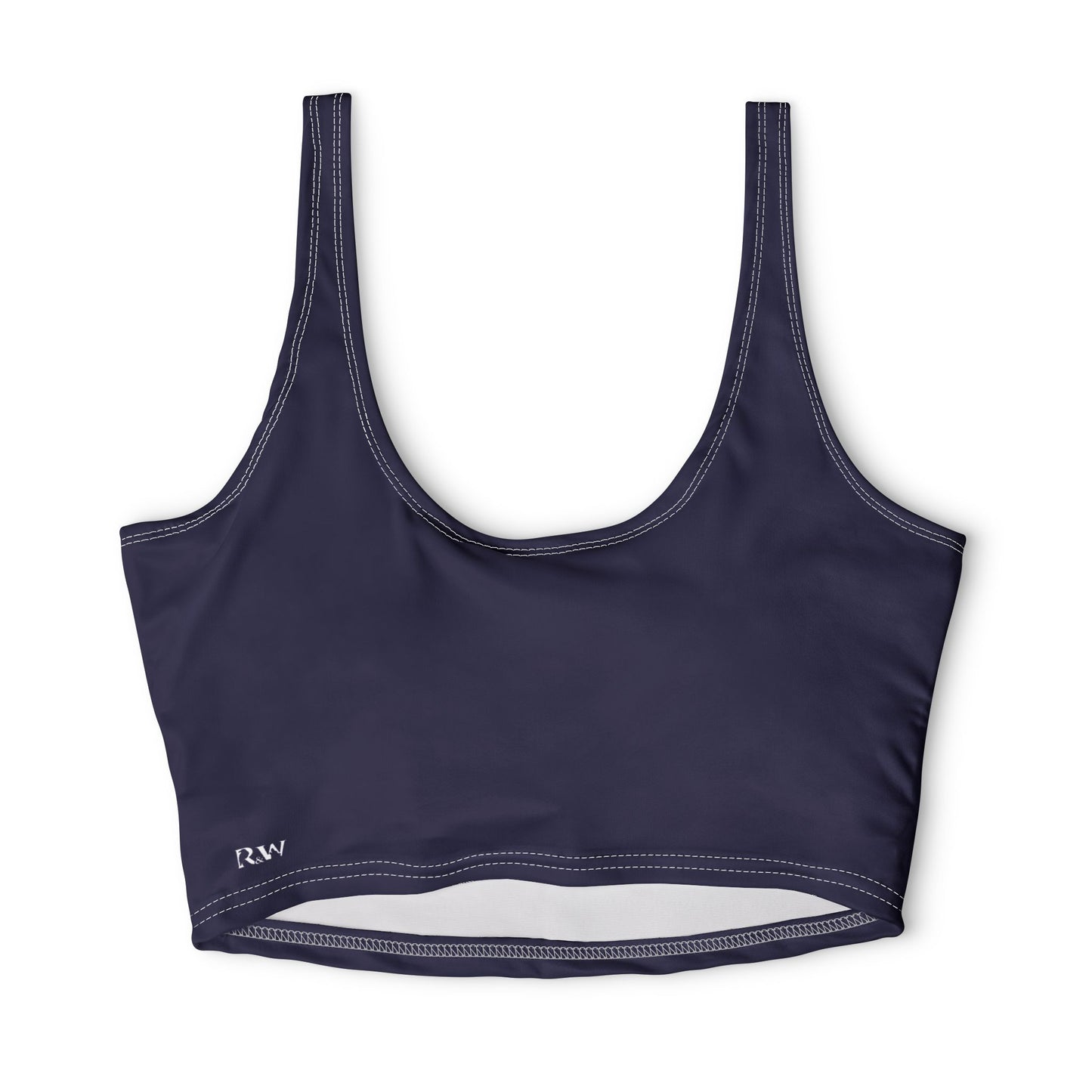 R&W Women's Monogram Sports Bra Athletic top — Noble Navy