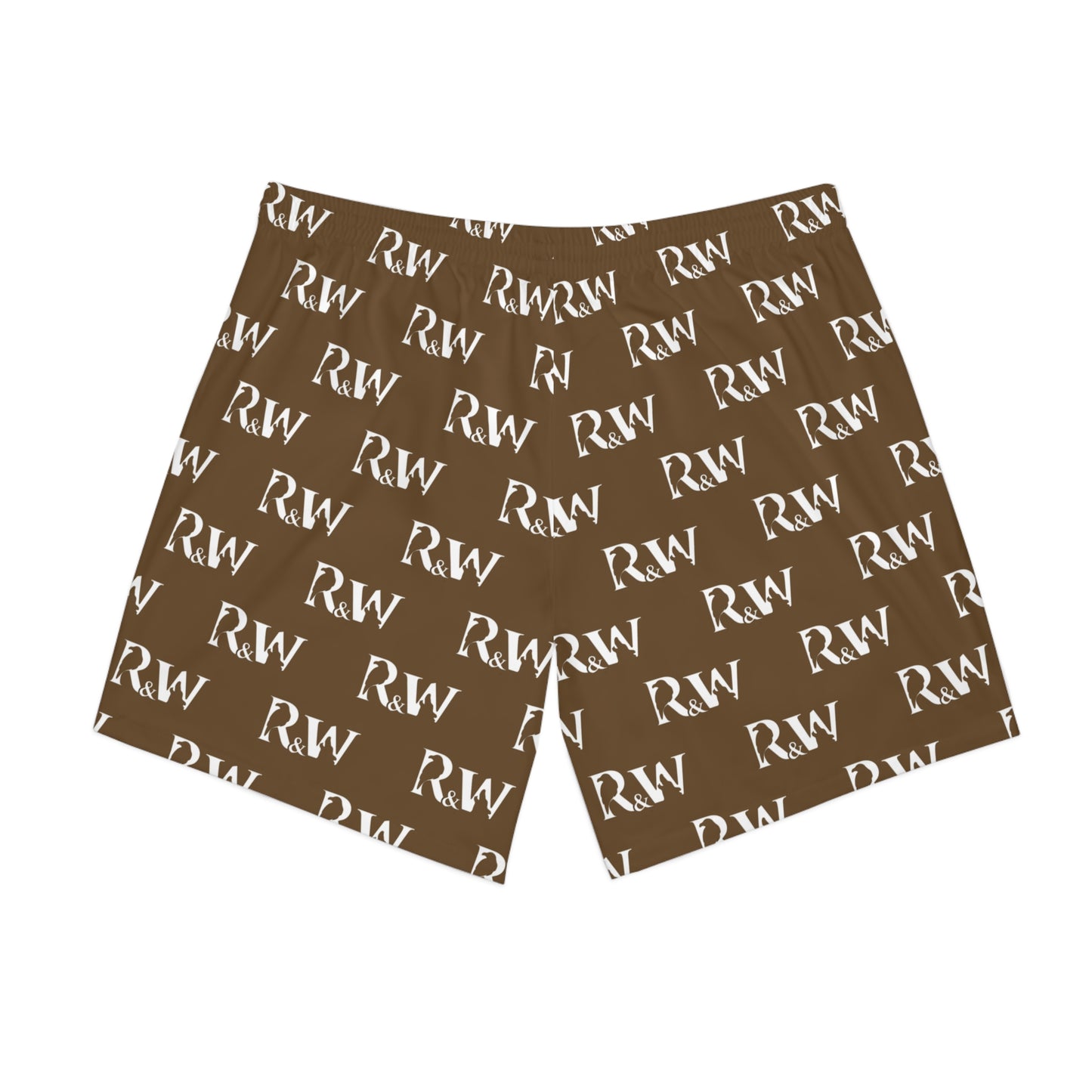 Men's Elastic Beach Shorts (Maduro Marrón)