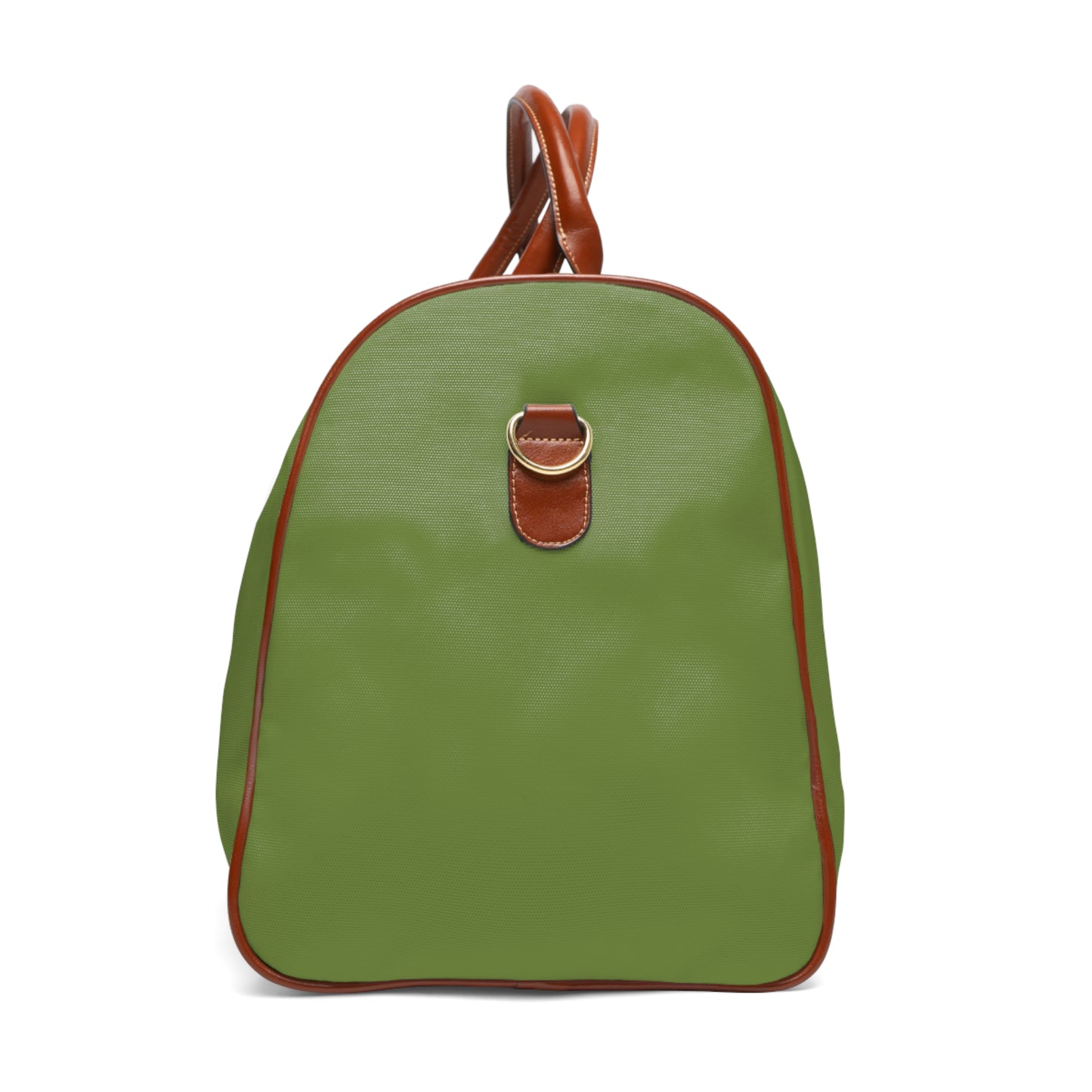 Monogram Waterproof Travel Duffle Bag – Tomillo Tranquilo with Brown Trim