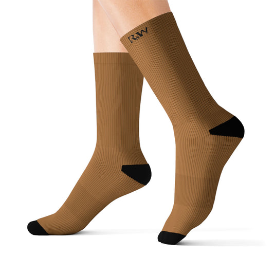 R&W Athletics Small Logo Socks - Cuero Cómodo