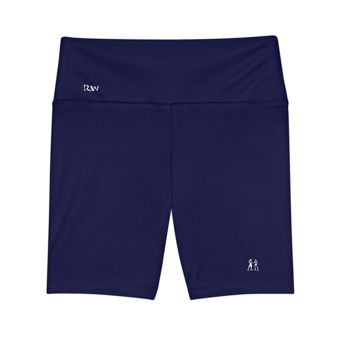 Women's Noble Navy High-Waist Workout Shorts — Minimal Fitness Biker Shorts