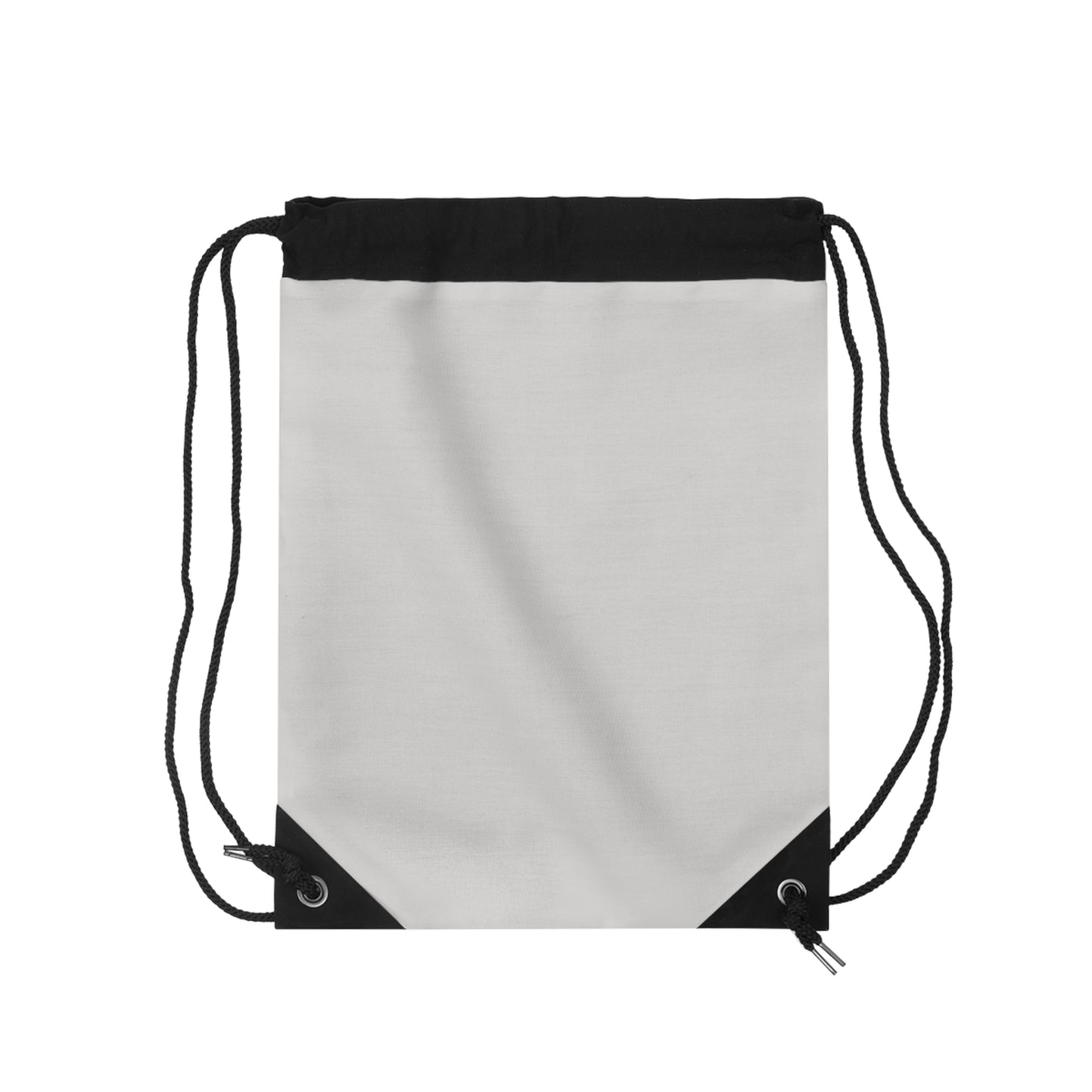 Monogram Drawstring Bag — Minimalist Wolf Grey Gym Sack