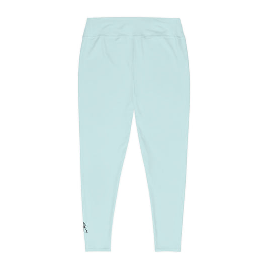R&W Women's Plus Size Leggings — Minimalist Logo Horizon