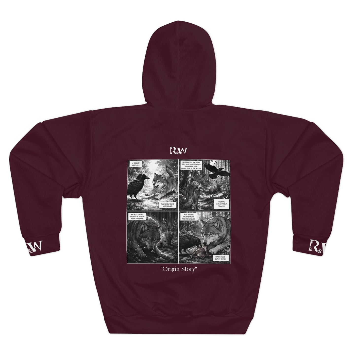R&W Athletics Graphic Hoodie — "Origin Story" Vino Viejo Comic Panel Pullover