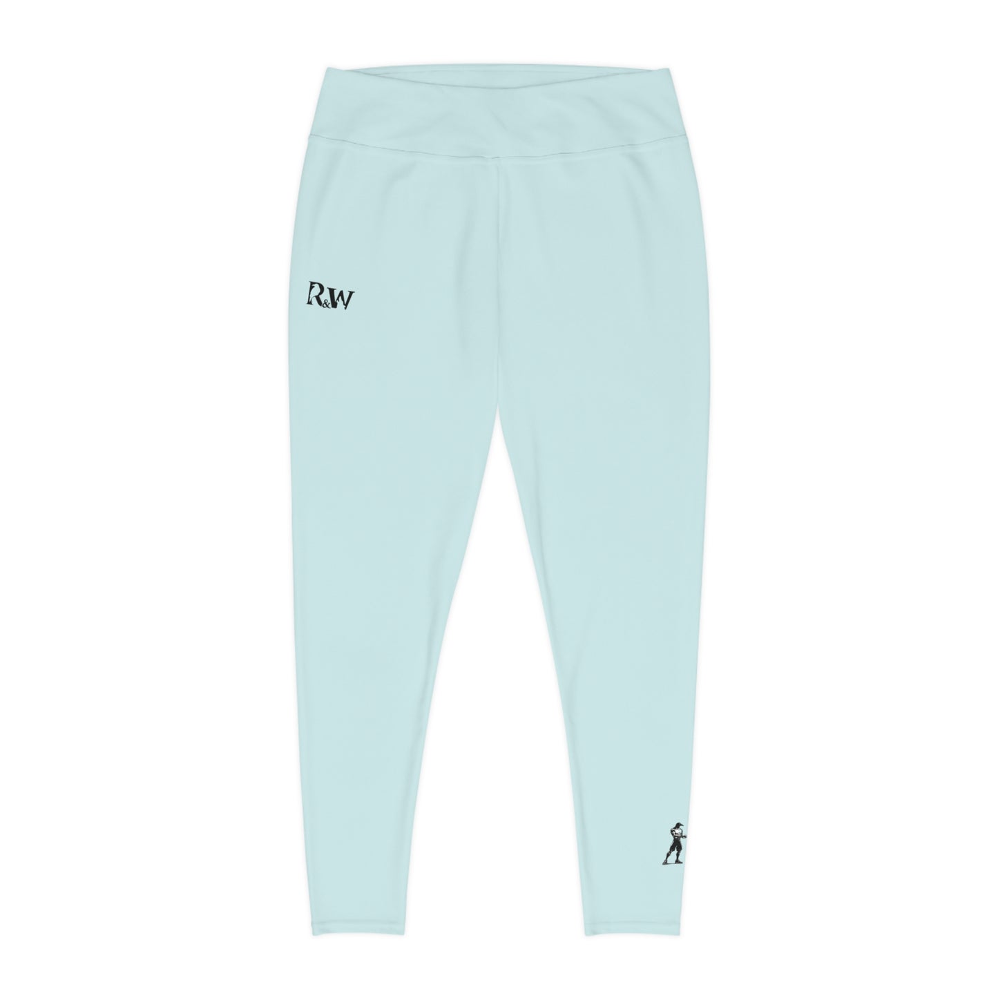 R&W Women's Plus Size Leggings — Minimalist Logo Horizon