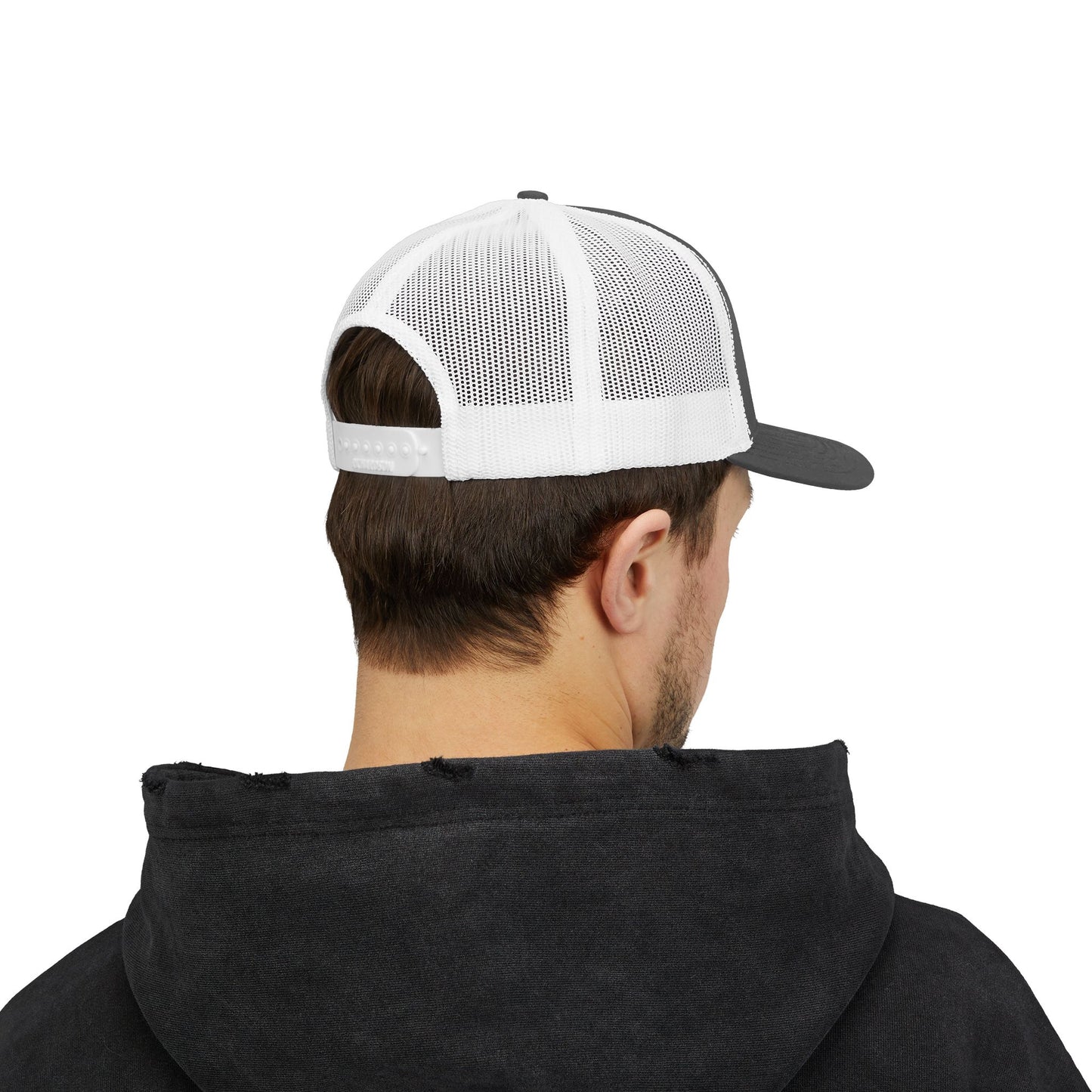 R&W Motorsport Embroidered Mesh Trucker Cap — Vintage Snapback Mesh Hat