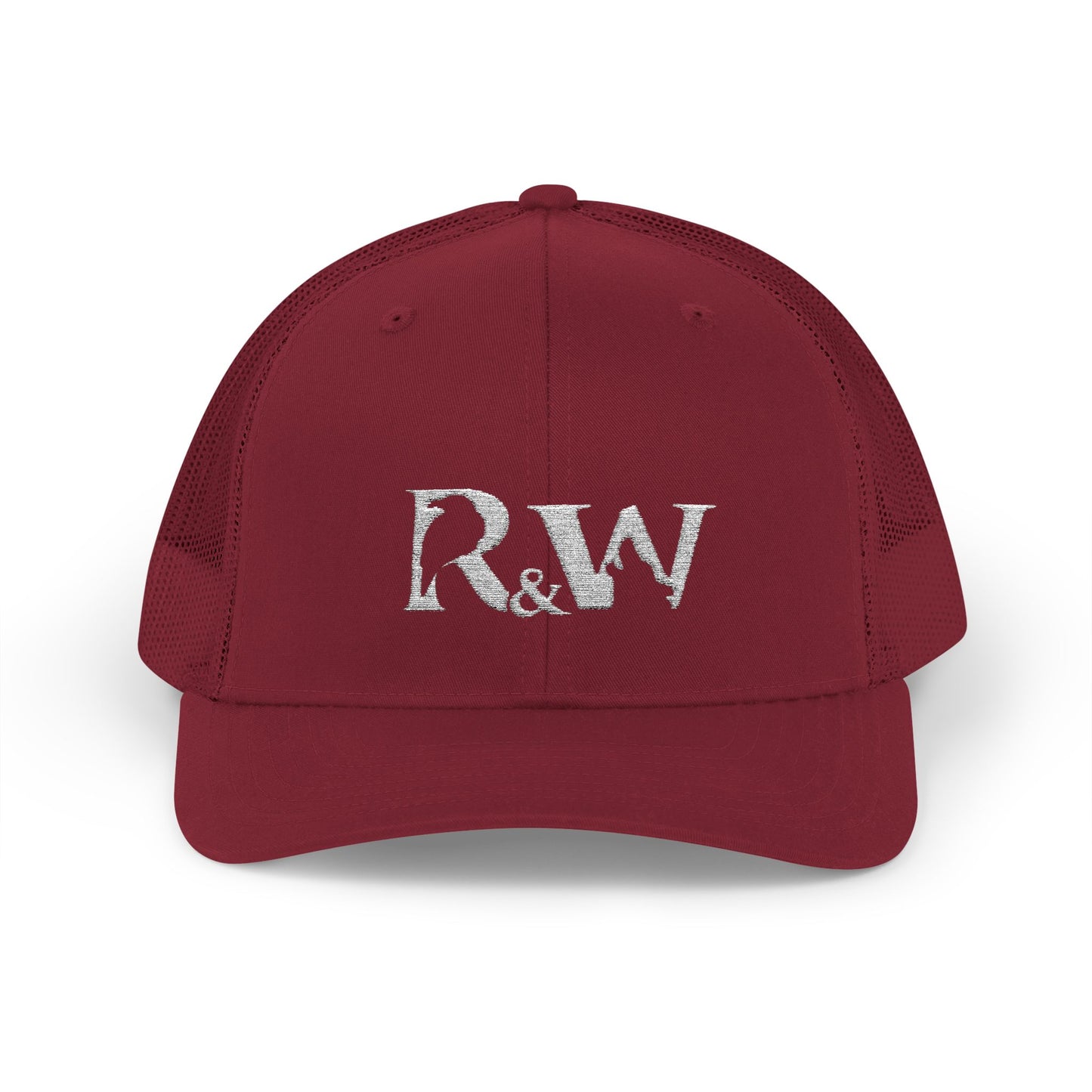 Copy of R&W Athletics Embroidered Mesh Trucker Cap — Vintage Snapback Mesh Hat