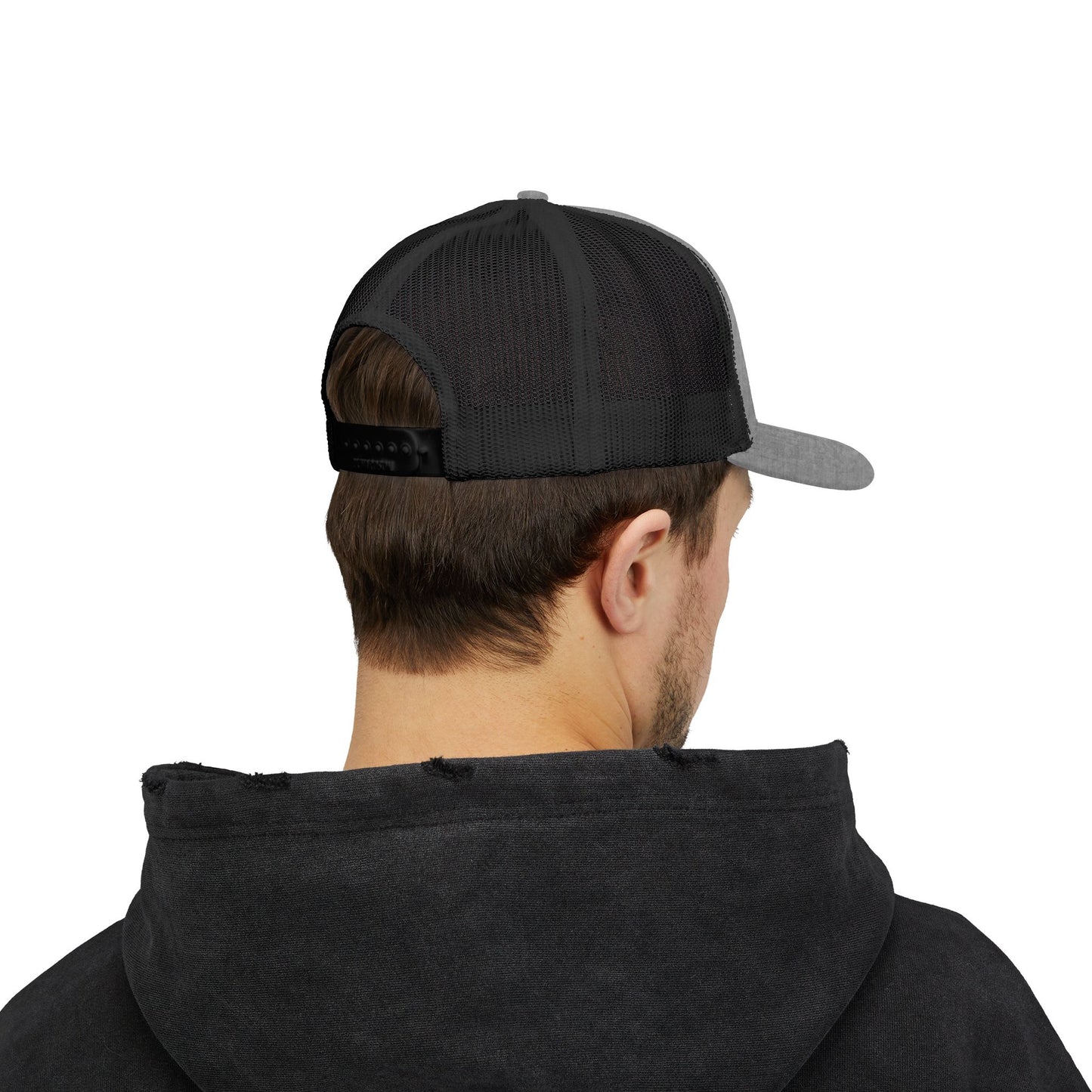 R&W Athletics Embroidered Mesh Trucker Cap — Vintage Snapback Mesh Hat