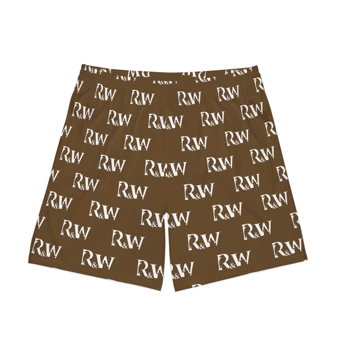 Men's Elastic Beach Shorts (Maduro Marrón)