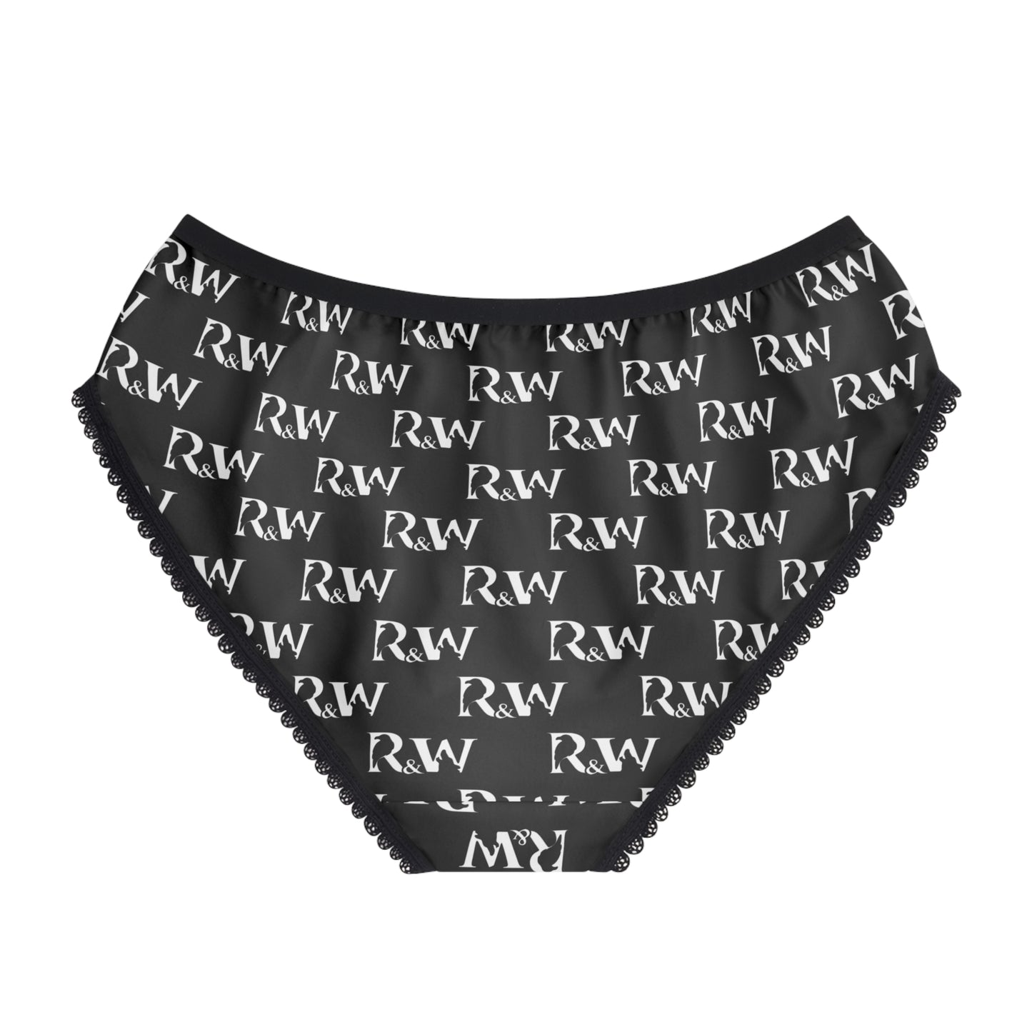 Women's Pattern Briefs — Tarmac Black