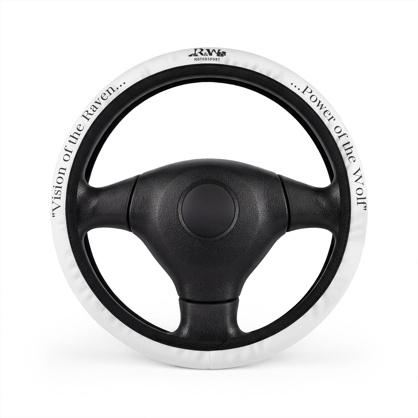 R&W Motorsport Team Motto "Panda" Steering Wheel Cover