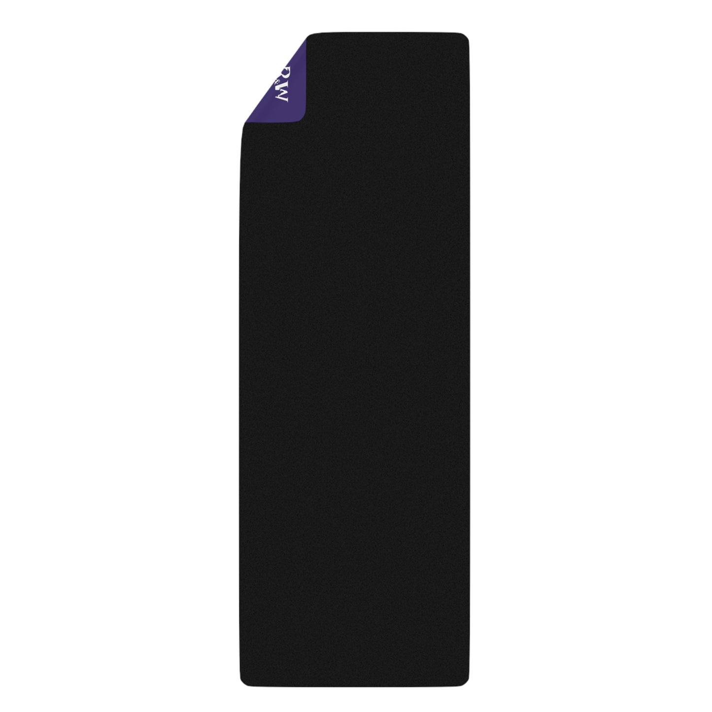 Rubber Yoga Mat — Minimal Raven Monogram Yoga Mat