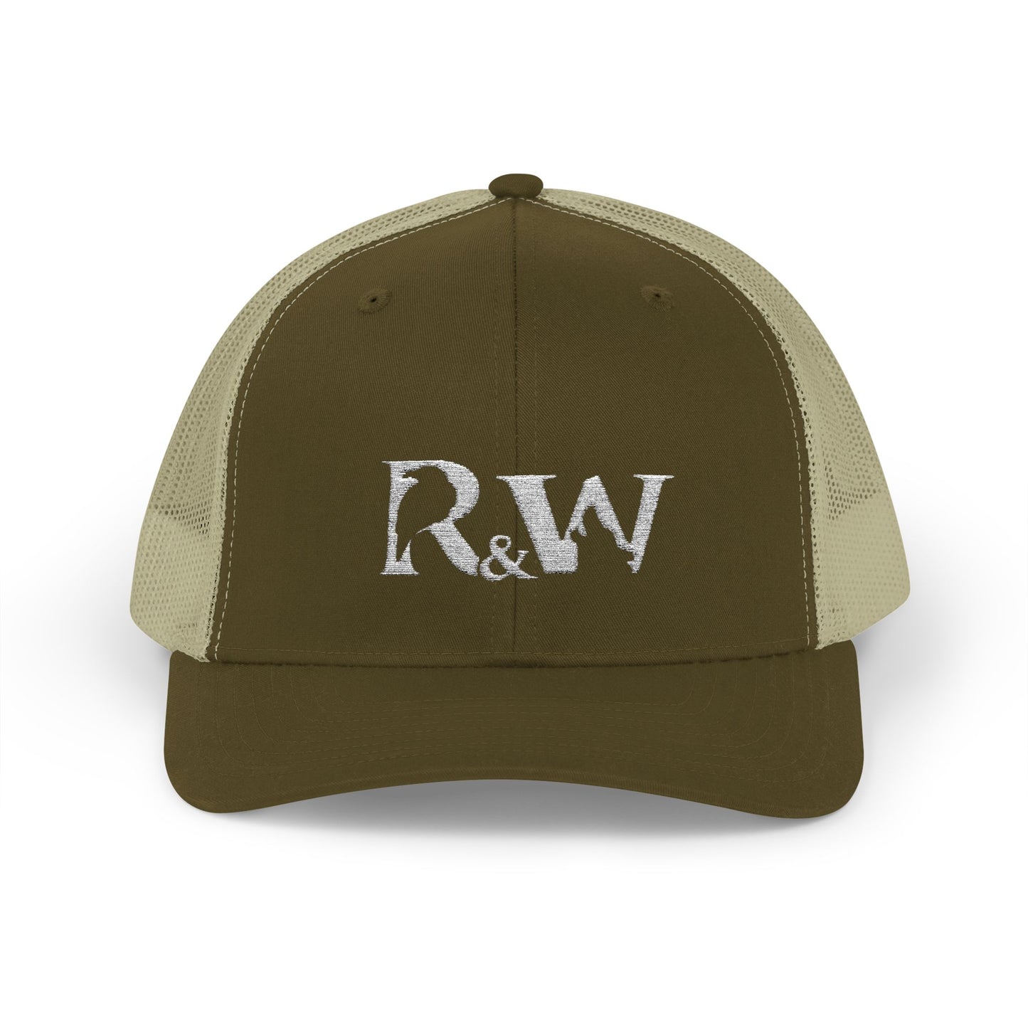 Copy of R&W Athletics Embroidered Mesh Trucker Cap — Vintage Snapback Mesh Hat