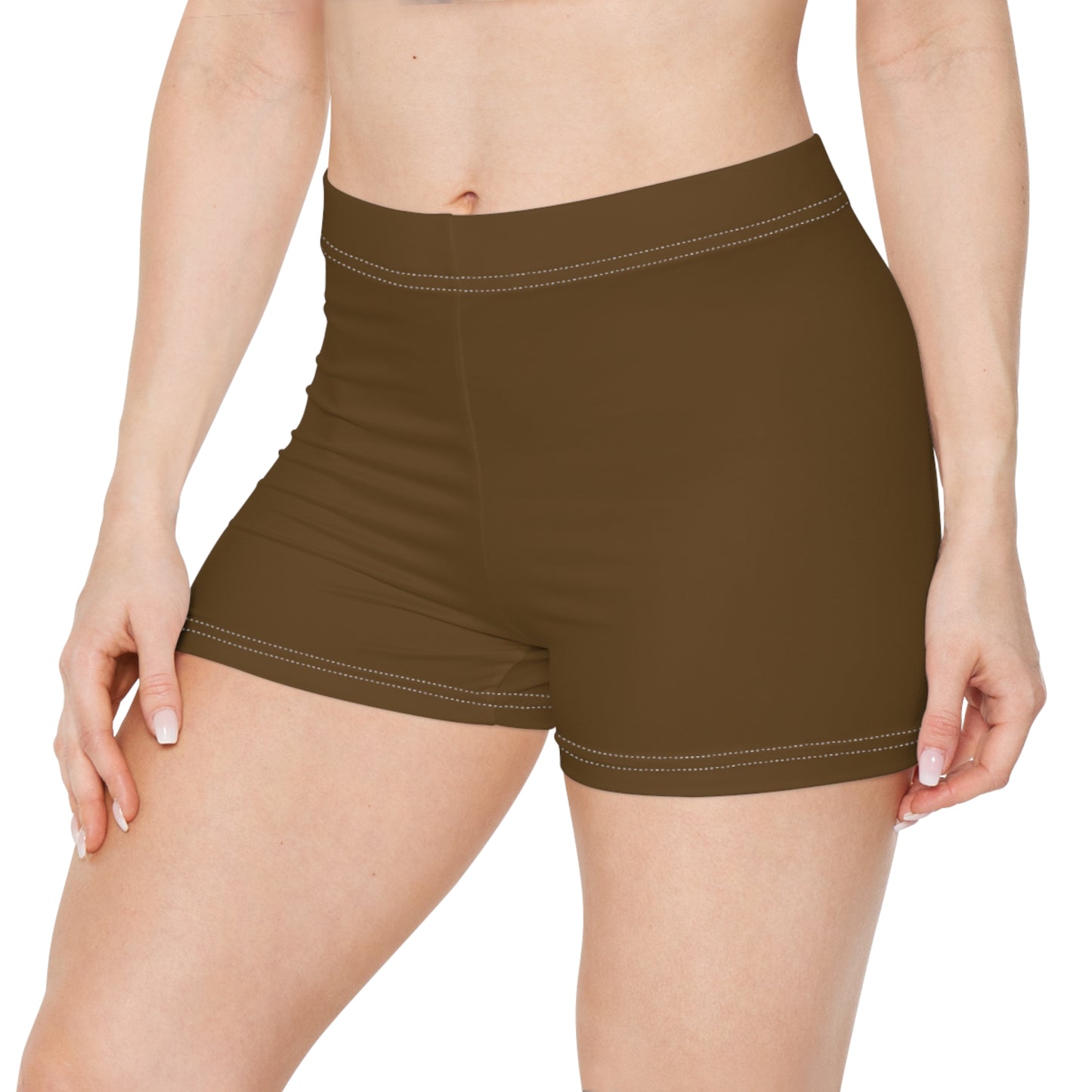 Women's Maduro Marrón Athletic Shorts — Comfortable Activewear