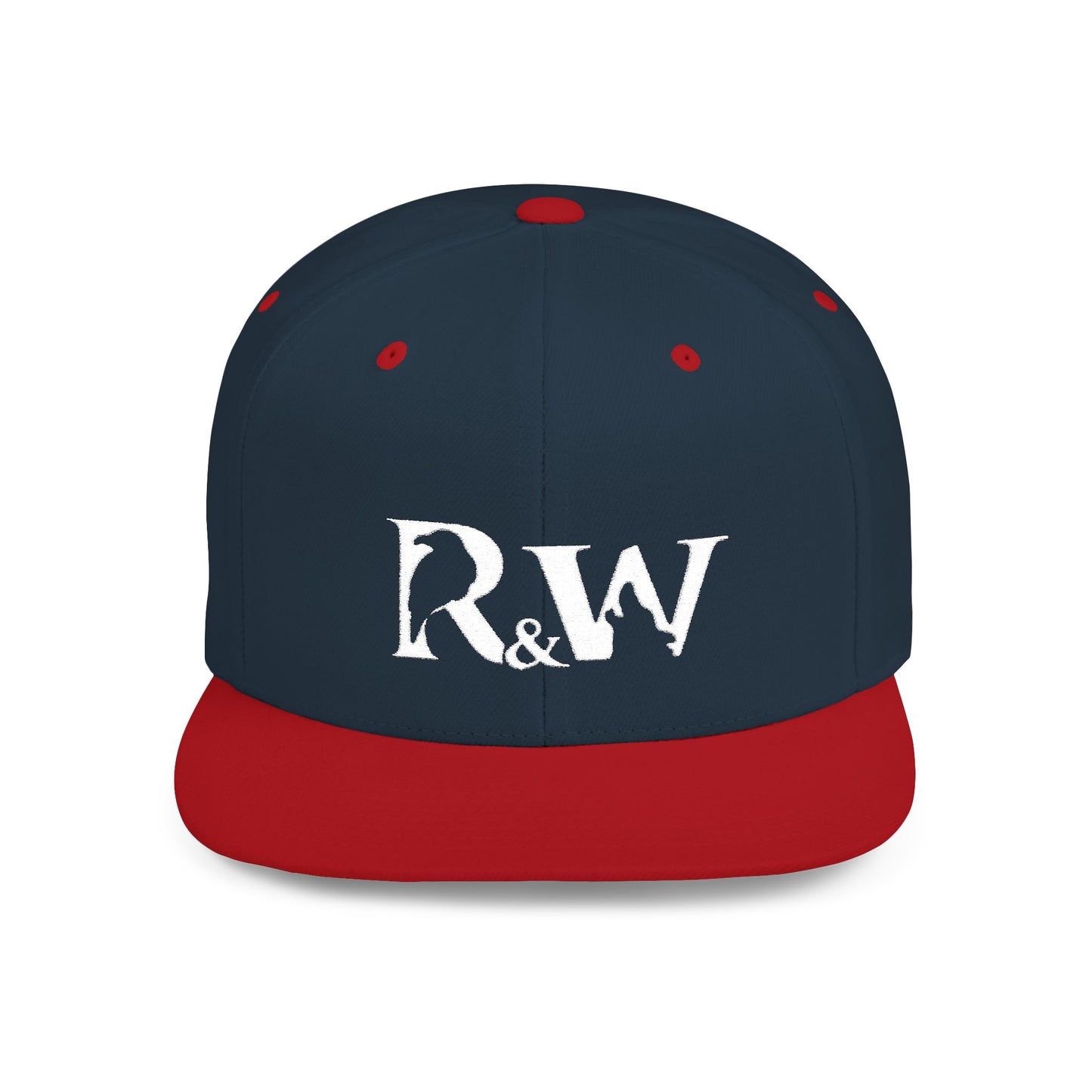 R&W Athletics Distressed Logo Snapback Hat
