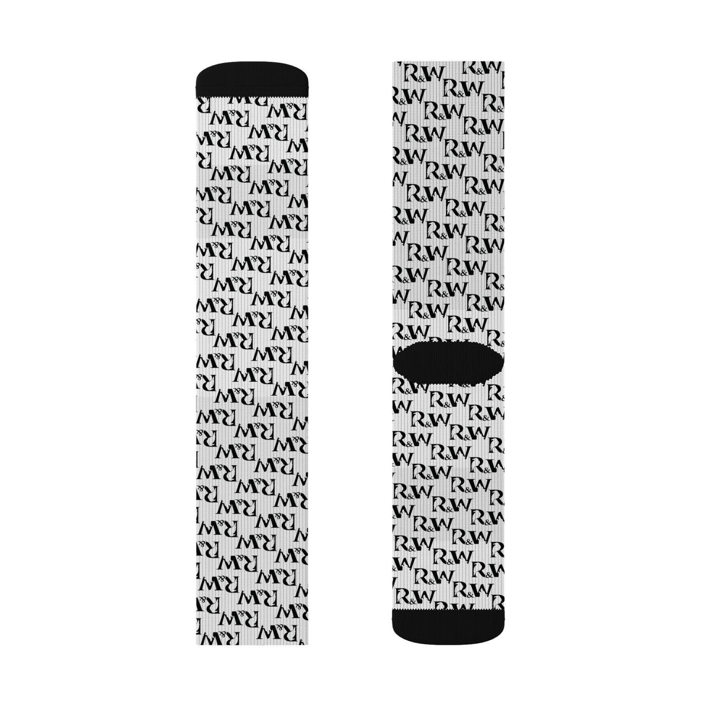 Monogram Pattern Socks —Panda Crew Socks