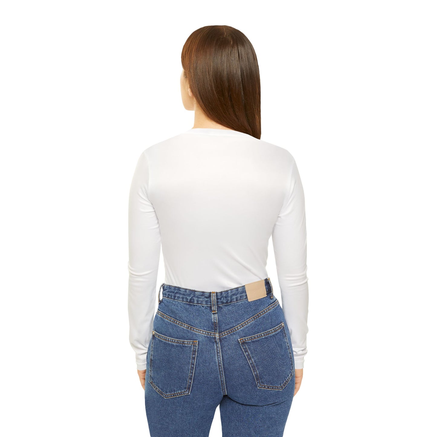 R&W Women's Minimalist V-Neck Long Sleeve Shirt - Panda