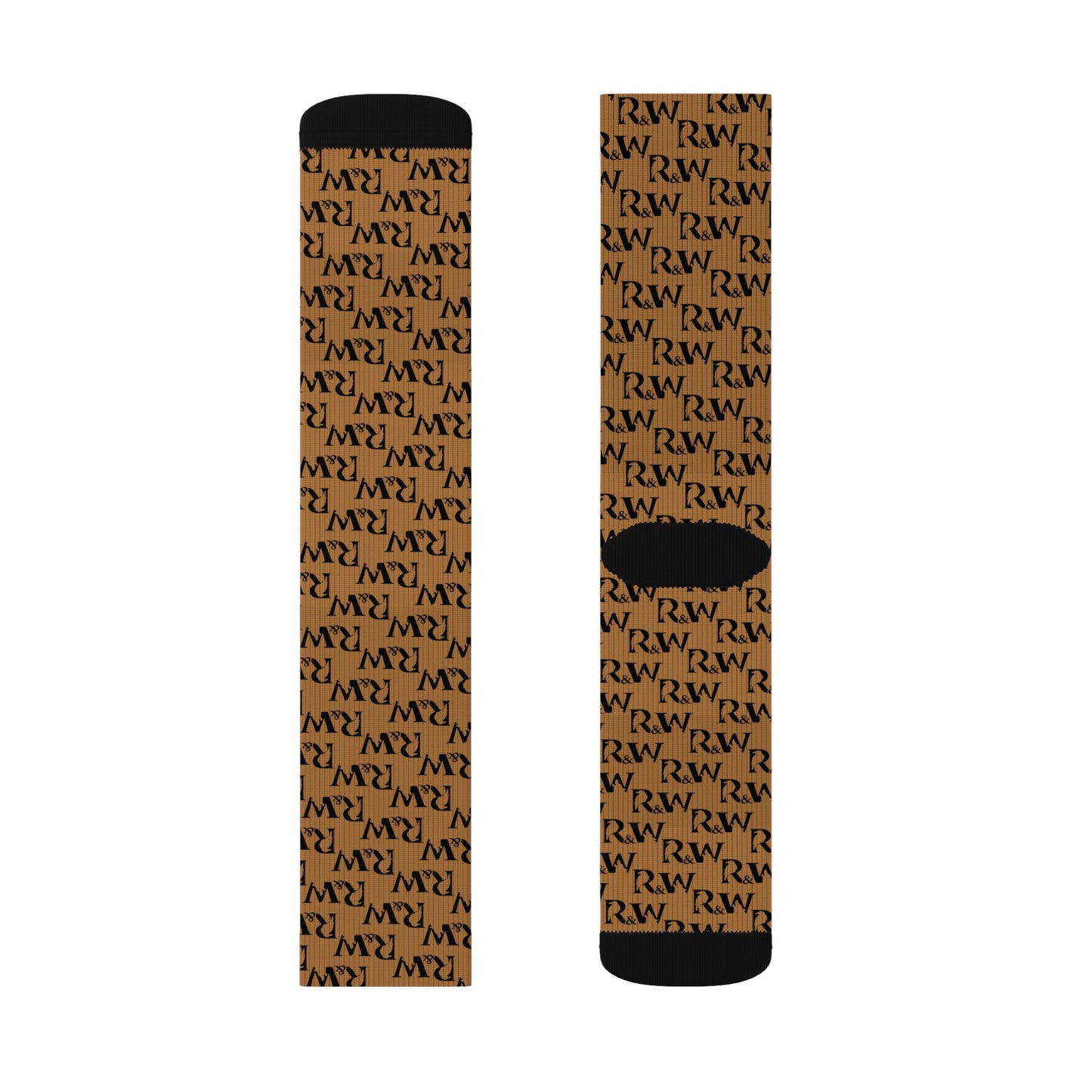 Monogram Pattern Socks — Cuero Cómodo Crew Socks