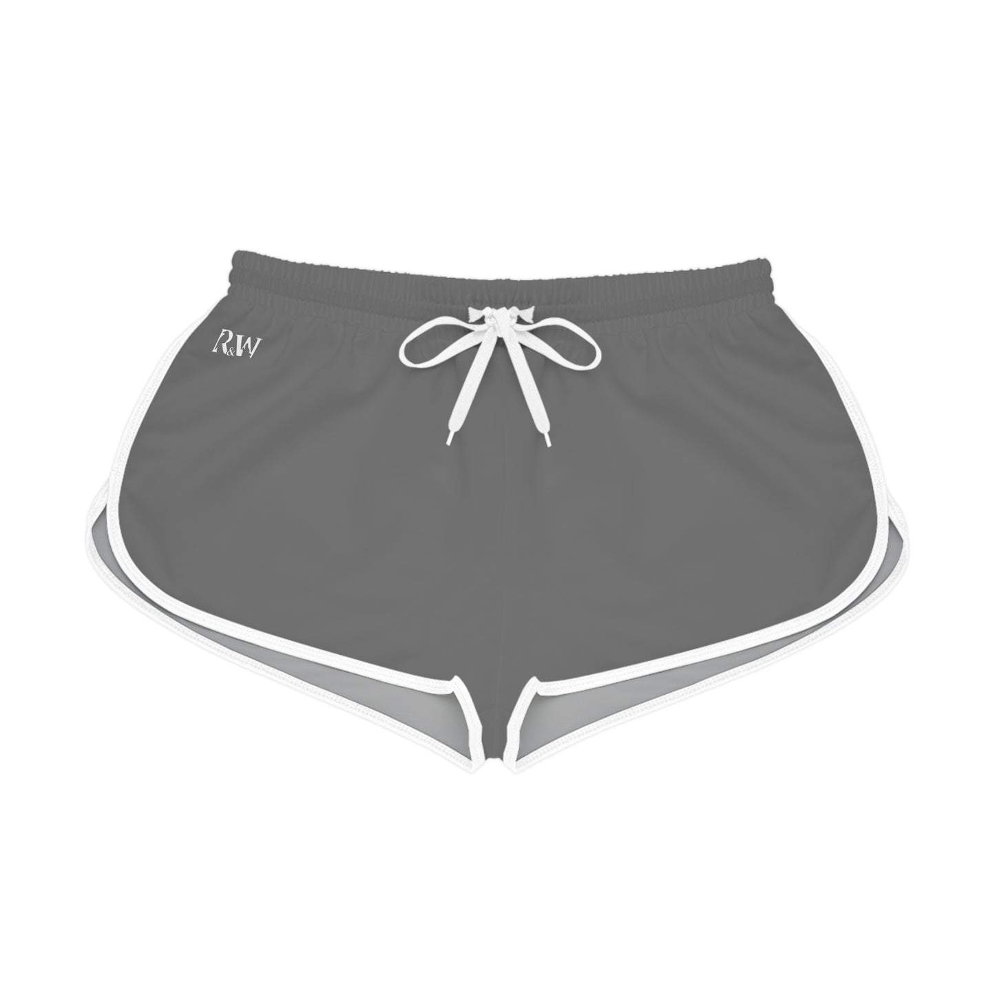 R&W Women's Minimalist Logo Relaxed Shorts — Asphalt Grey
