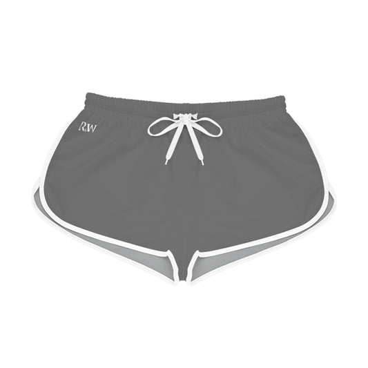R&W Women's Minimalist Logo Relaxed Shorts — Asphalt Grey