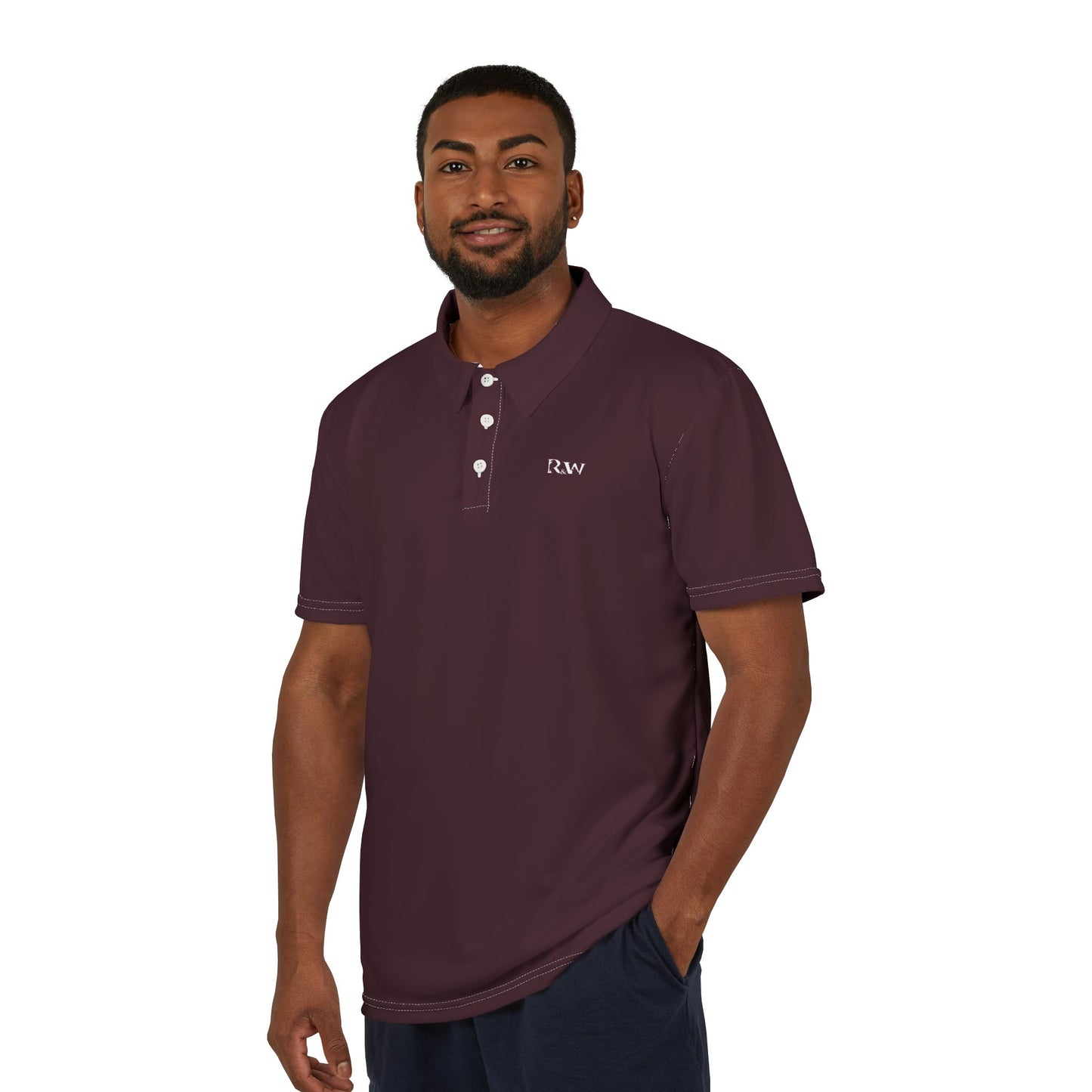 R&W Athletics Classic Polo—Vino Viejo