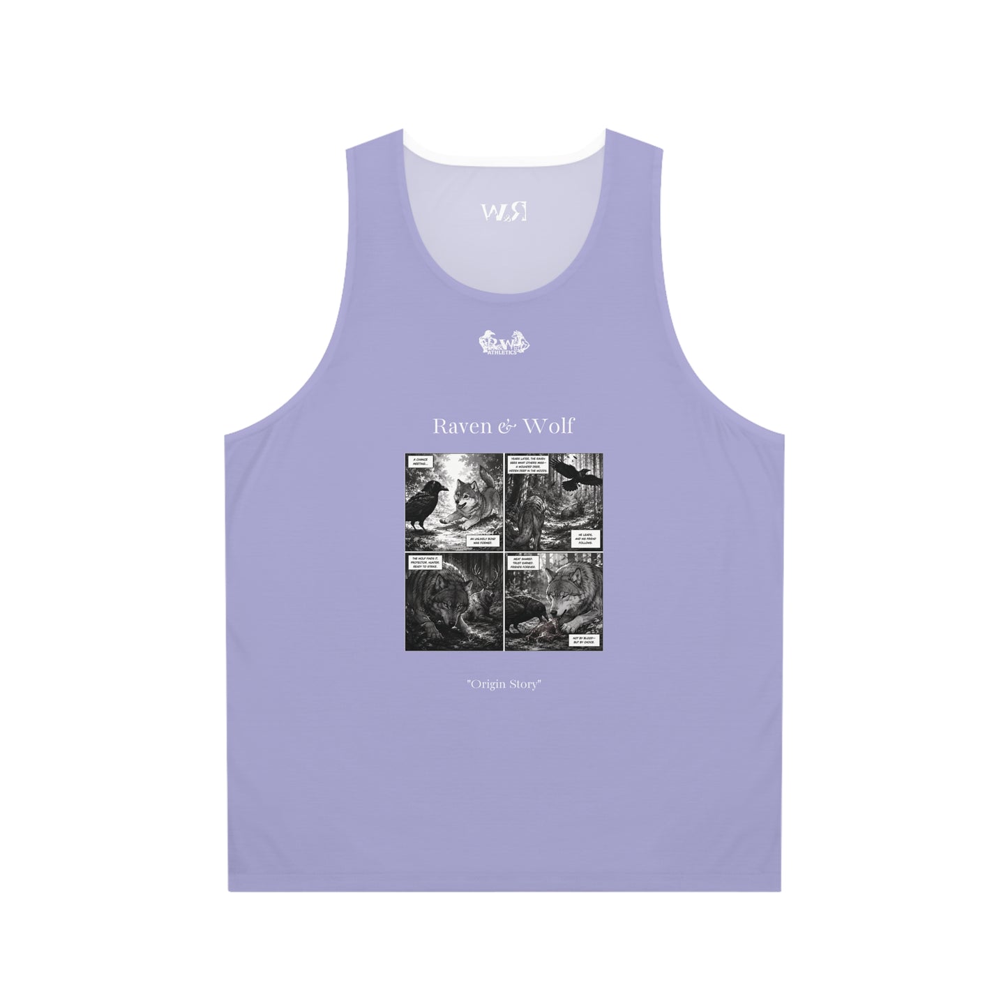 R&W Athletics "Origin Story" Comic-Style Fitness Tank Top — Amore I