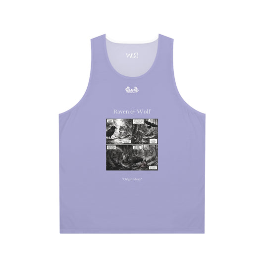 R&W Athletics "Origin Story" Comic-Style Fitness Tank Top — Amore I