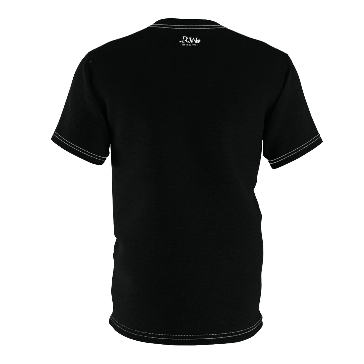 R&W Motorsport "Team Motto" Graphic Tee — Tarmac Black Vintage Gothic Comic Panel T-Shirt