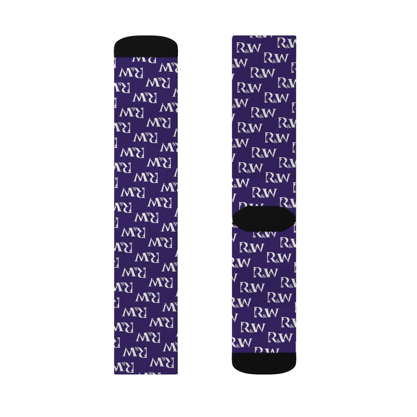Monogram Pattern Socks — Raven Crew Socks