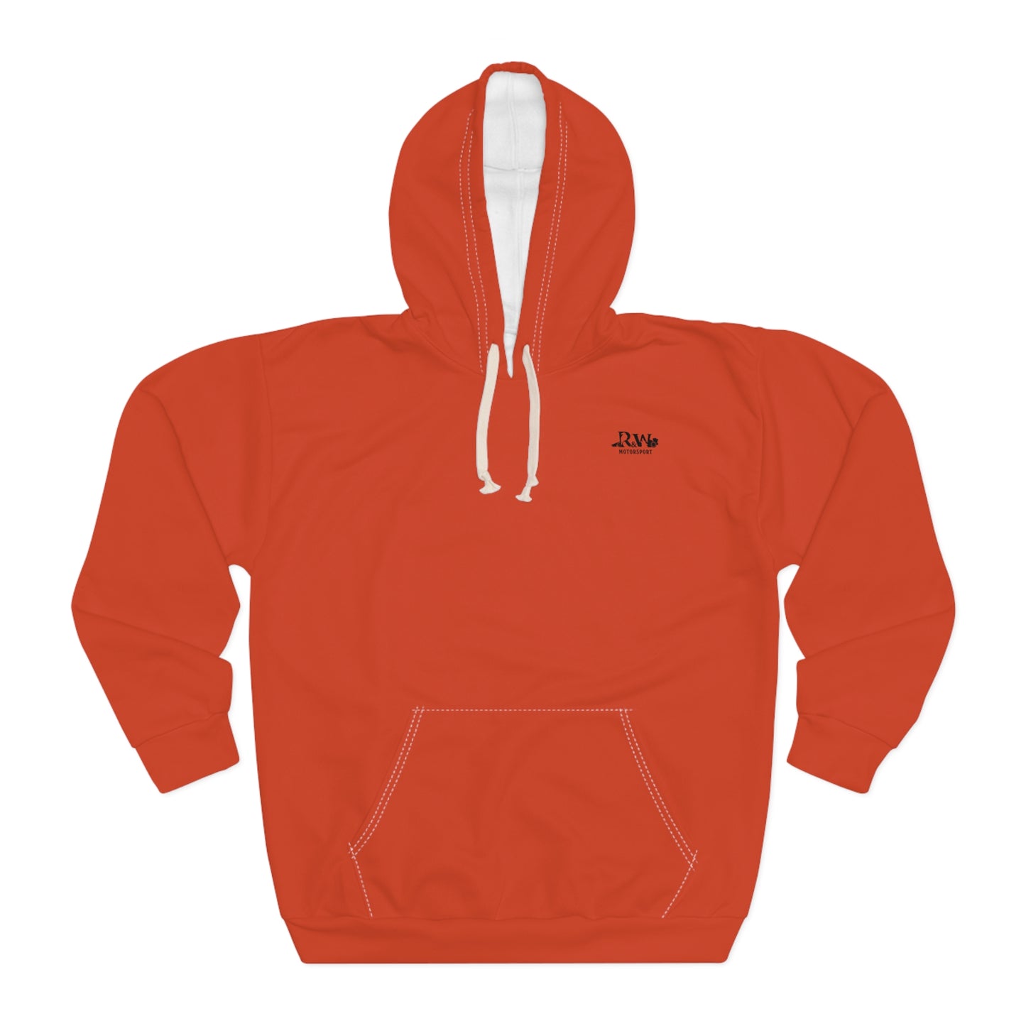R&W Motorsport Minimalist Logo Hoodie (Rojo Rugiente I)