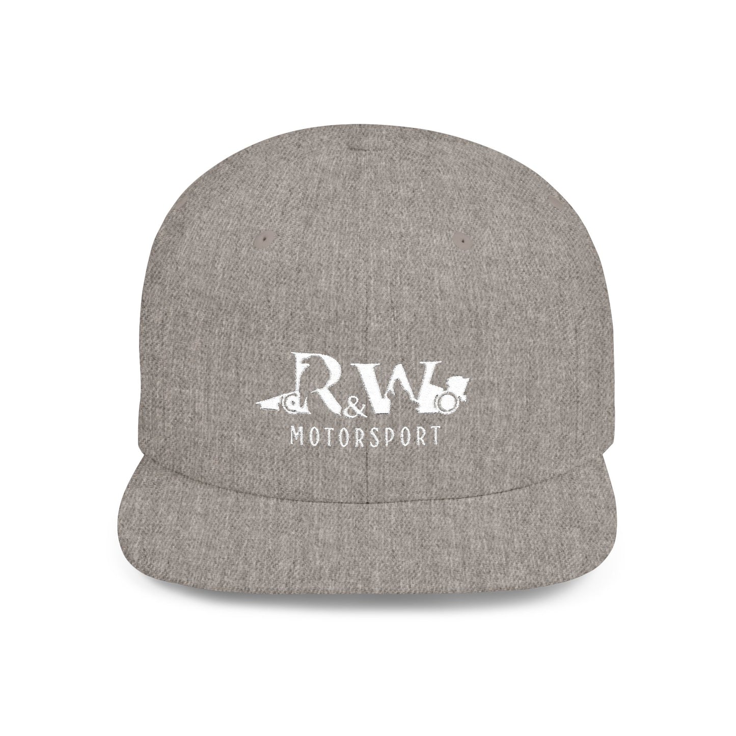 R&W Motorsport Distressed Logo Snapback Hat