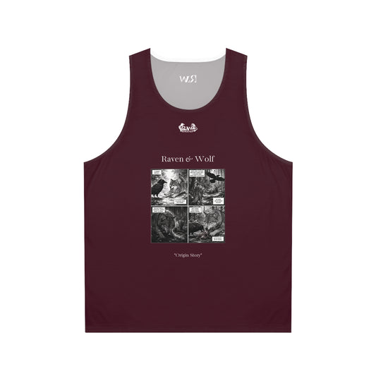 R&W Athletics "Origin Story" Comic-Style Fitness Tank Top — Vino Viejo