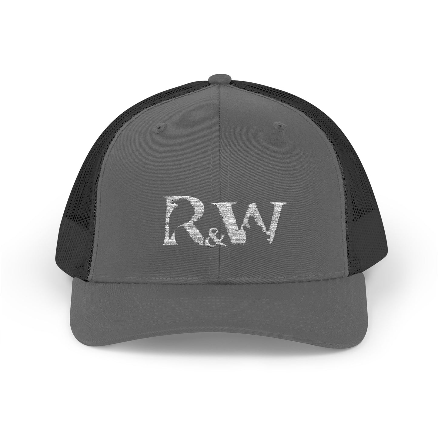 Copy of R&W Athletics Embroidered Mesh Trucker Cap — Vintage Snapback Mesh Hat