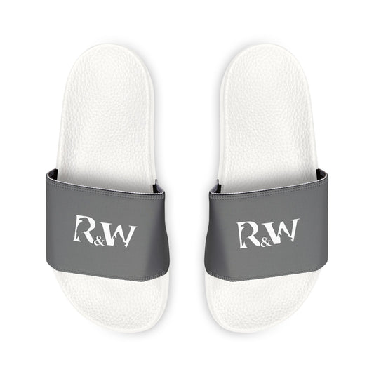 R&W Men's Slide Sandals — Asphalt Grey Casual Pool & Beach Slides