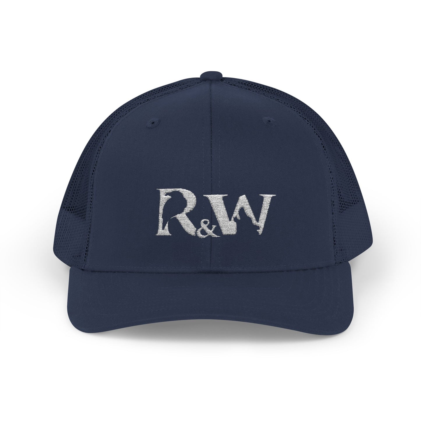 Copy of R&W Athletics Embroidered Mesh Trucker Cap — Vintage Snapback Mesh Hat