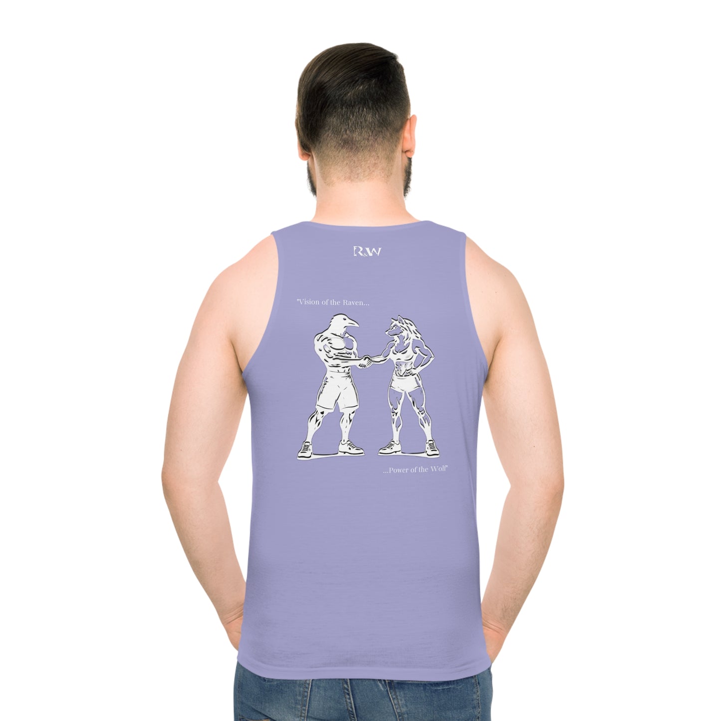 R&W Athletics "Origin Story" Comic-Style Fitness Tank Top — Amore I