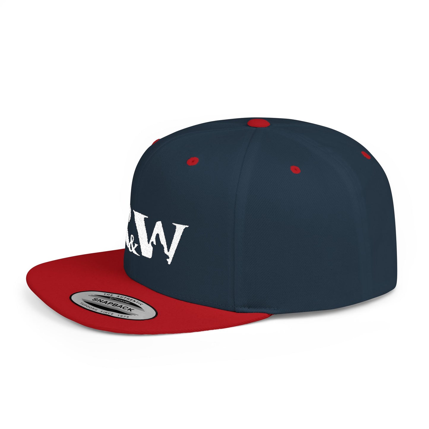 R&W Athletics Distressed Logo Snapback Hat