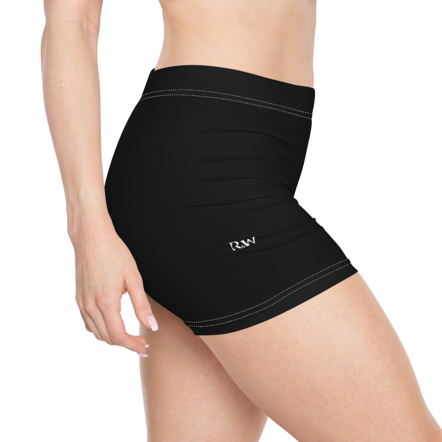 Women's Tarmac Black Athletic Shorts — Comfortable Activewear