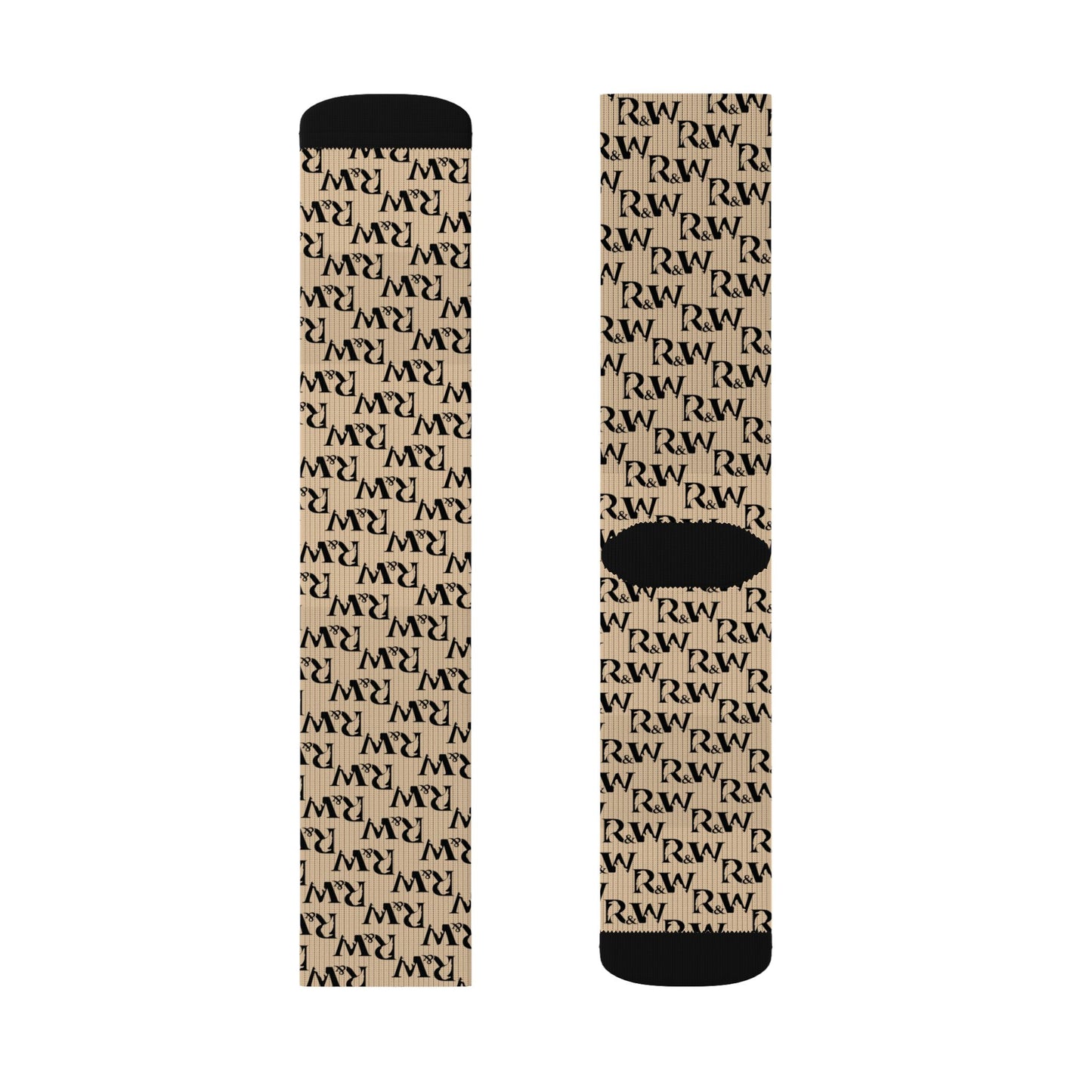 Monogram Pattern Socks — Dakar Dunes Crew Socks
