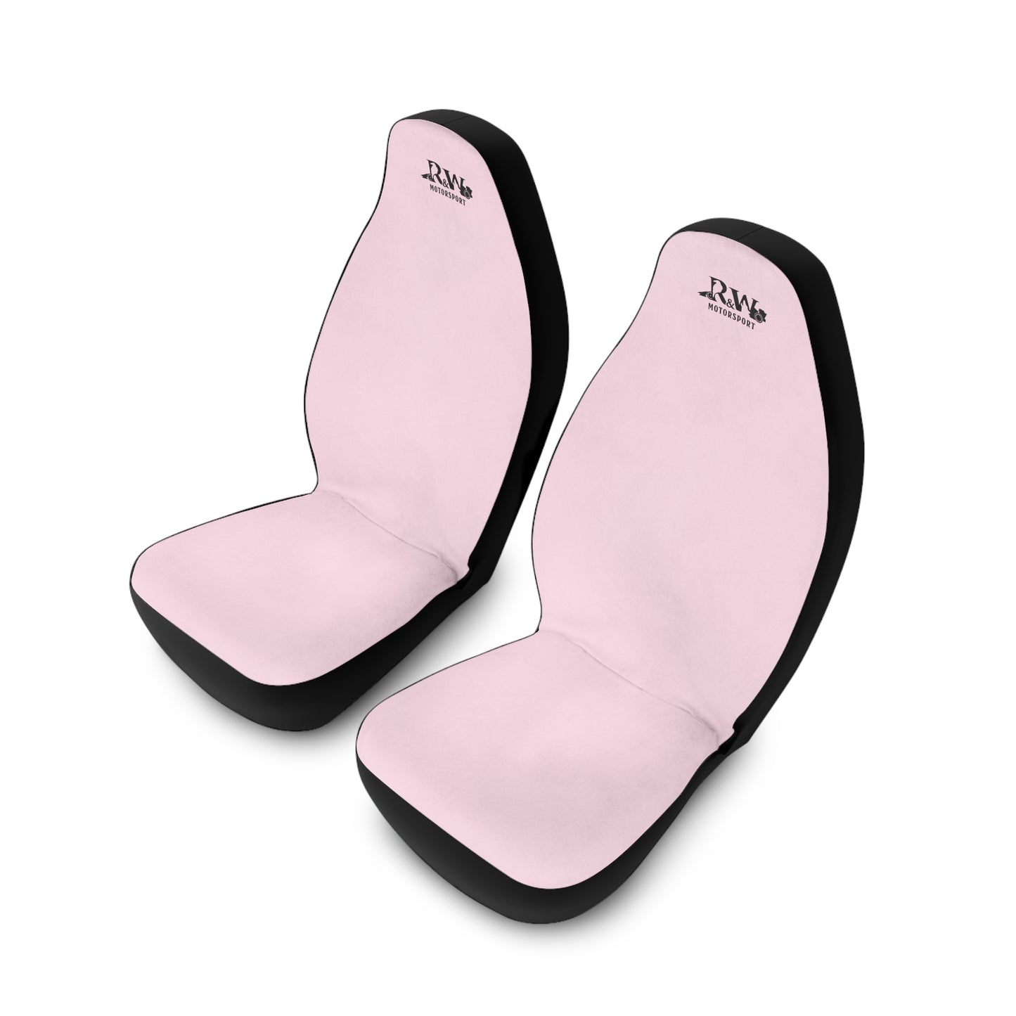 R&W Motorsport Car Seat Covers — Universal Front Seat Protectors - Performance Pink