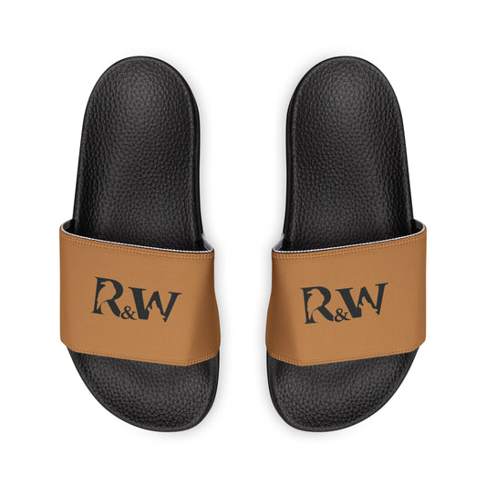 R&W Men's Slide Sandals — Cuero Cómodo Casual Pool & Beach Slides