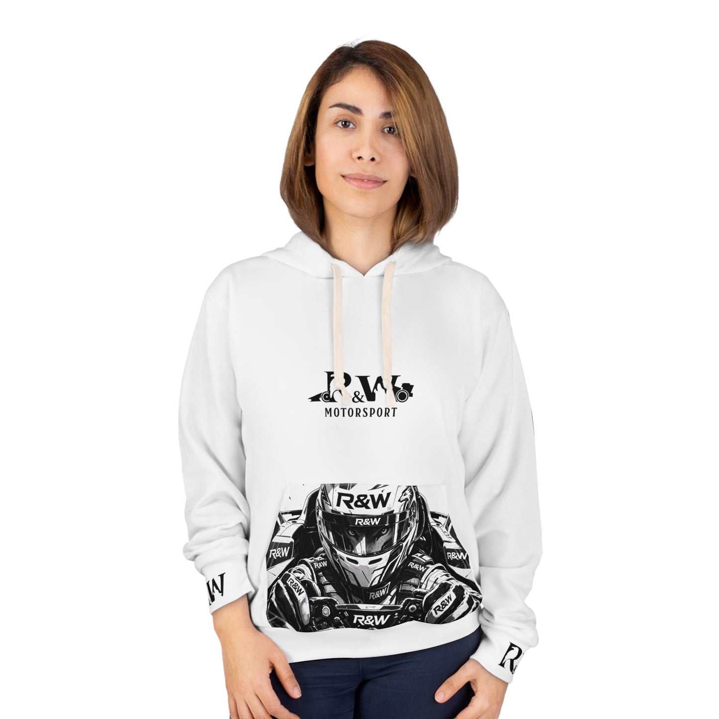 R&W Motorsport Hoodie — R&W 'Vision of the Raven, Power of the Wolf' Racing Pullover (Panda)