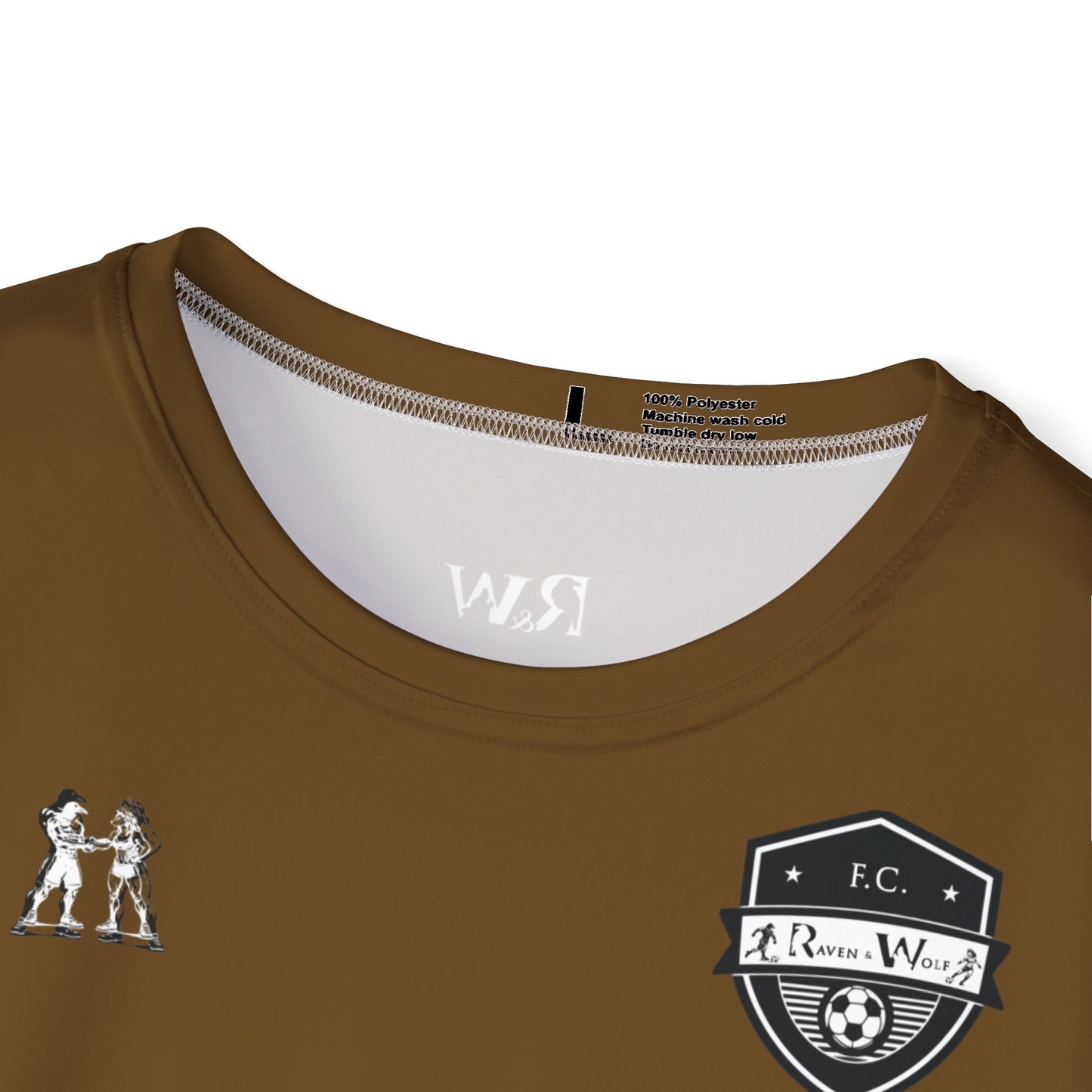 R&W Athletics "Kick Off" Football Shirt/Soccer Jersey - Maduro Marrón