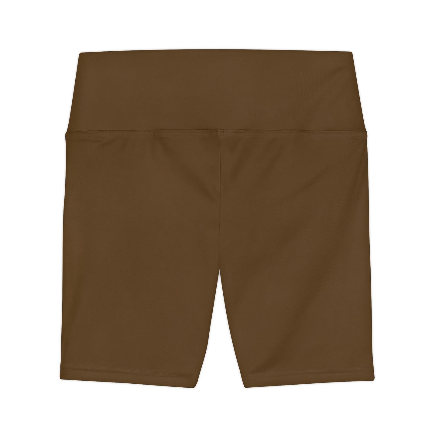 Women's Maduro Marrón High-Waist Workout Shorts — Minimal Fitness Biker Shorts
