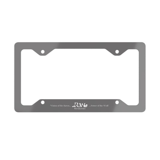 R&W Motorsport License Plate Frame — (Dark Grey Finish)