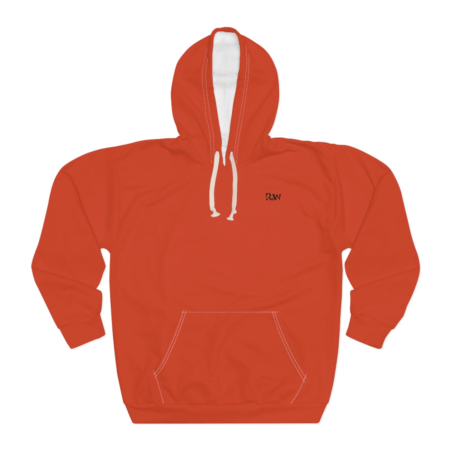 R&W Athletics Minimalist Logo Hoodie (Rojo Rugiente I)