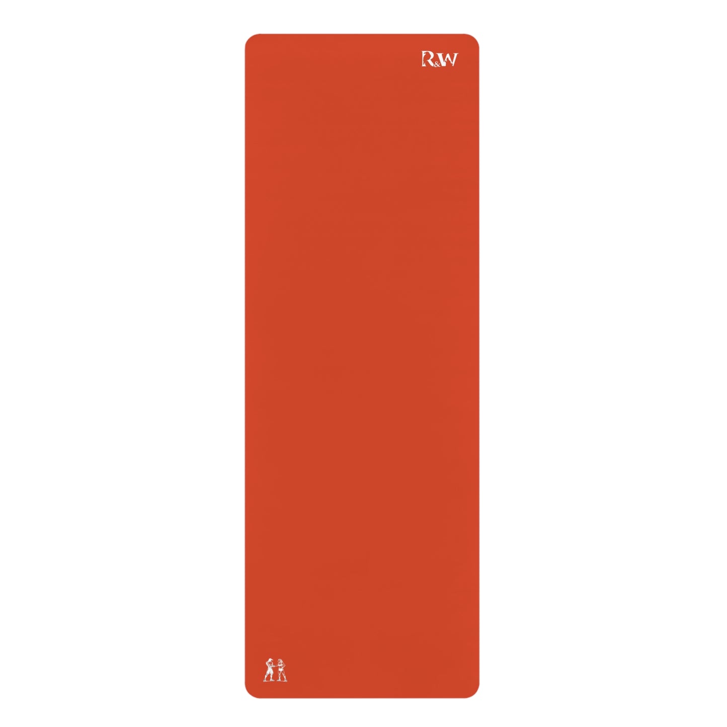 Rubber Yoga Mat — Minimal Rojo Rugiente II Monogram Yoga Mat