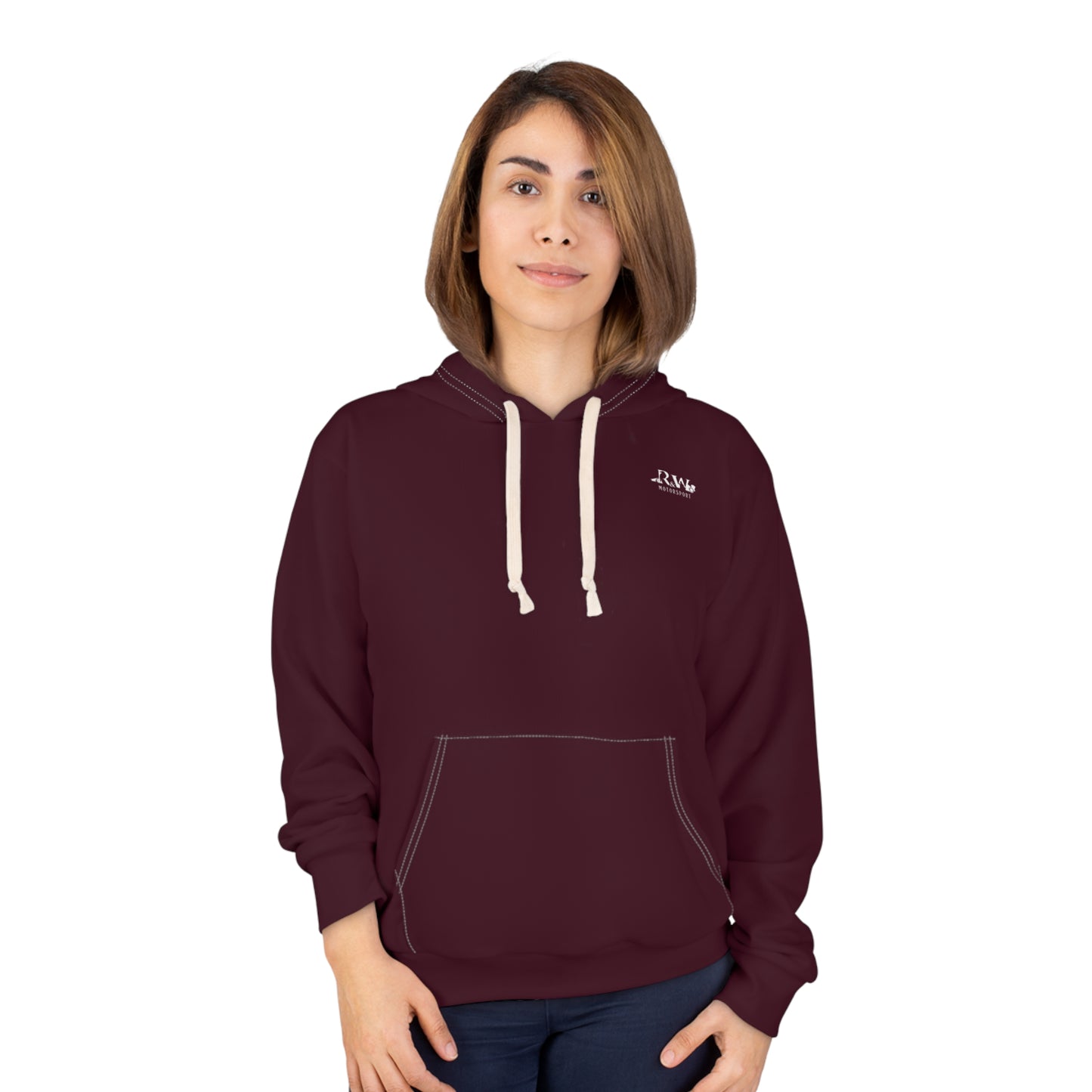 R&W Motorsport Minimalist Logo Hoodie (Vino Viejo)