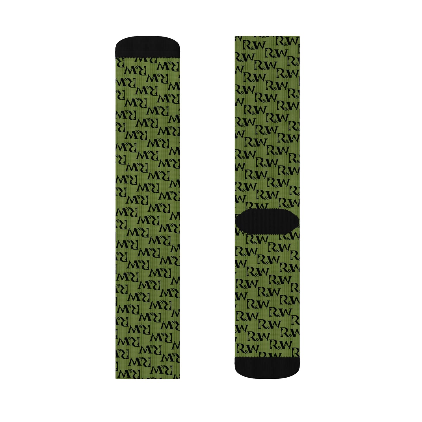 Monogram Pattern Socks — Tomillo Tranquilo Crew Socks